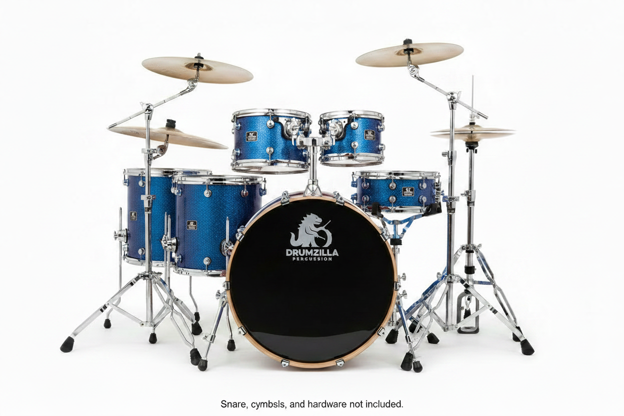 Drumzilla 5pc Blue Sparkle